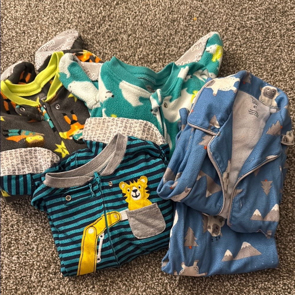 Assorted Baby Onesies with Animal Prints